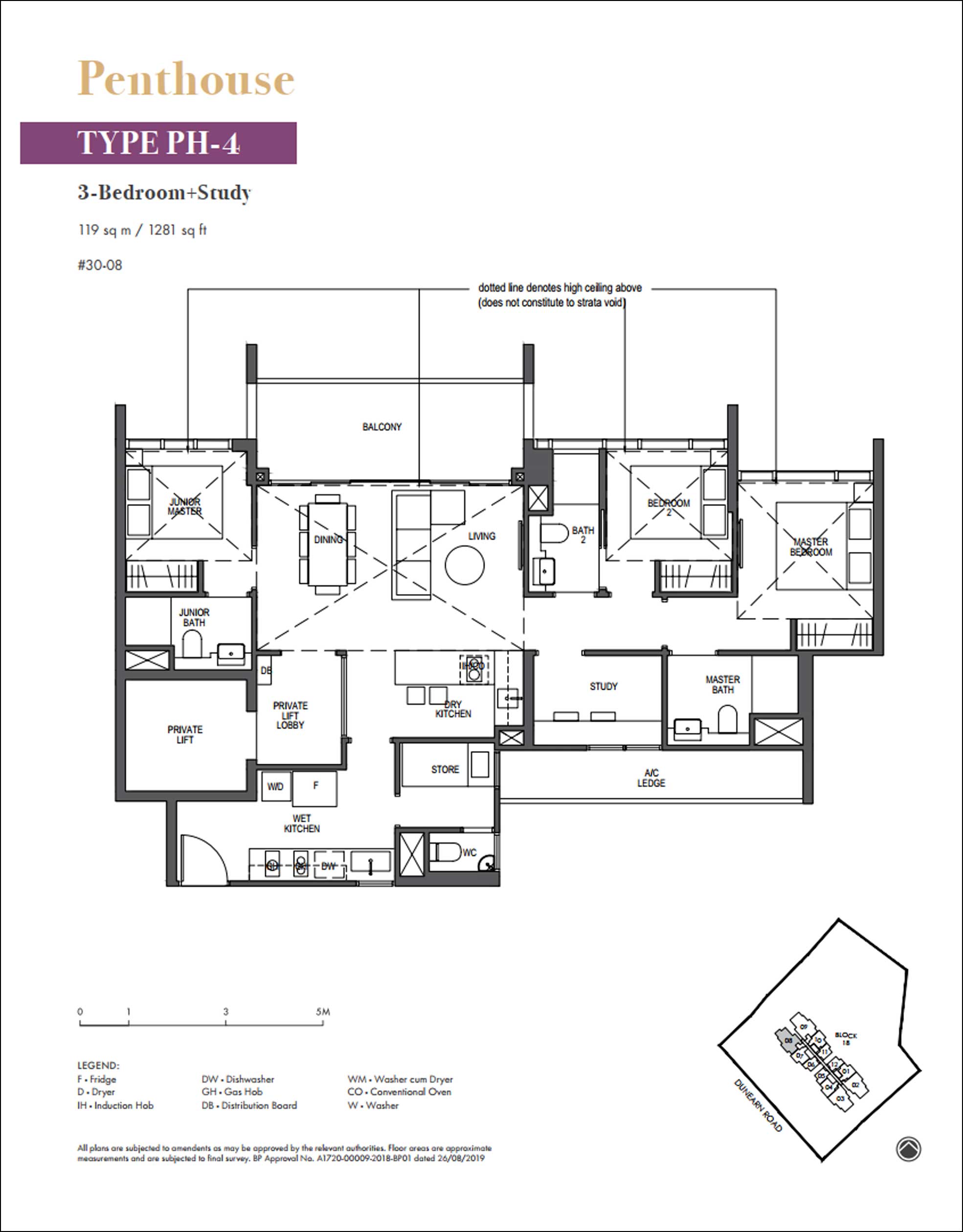 Pullman Residences Newton Floor Plans-penthouse